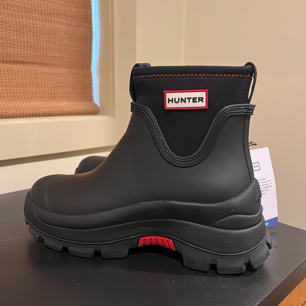 Hunter Eloise Lug Sole Waterproof Rain Booties